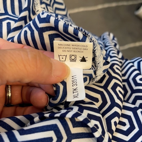 Mud Pie Geometric Strapless Cover Up Maxi Dress - Picture 7 of 7